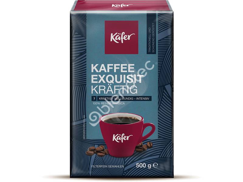 Кофе натуральный жаренный молотый KAFER Exquisit Kraftig 100% Арабіка (500 г)